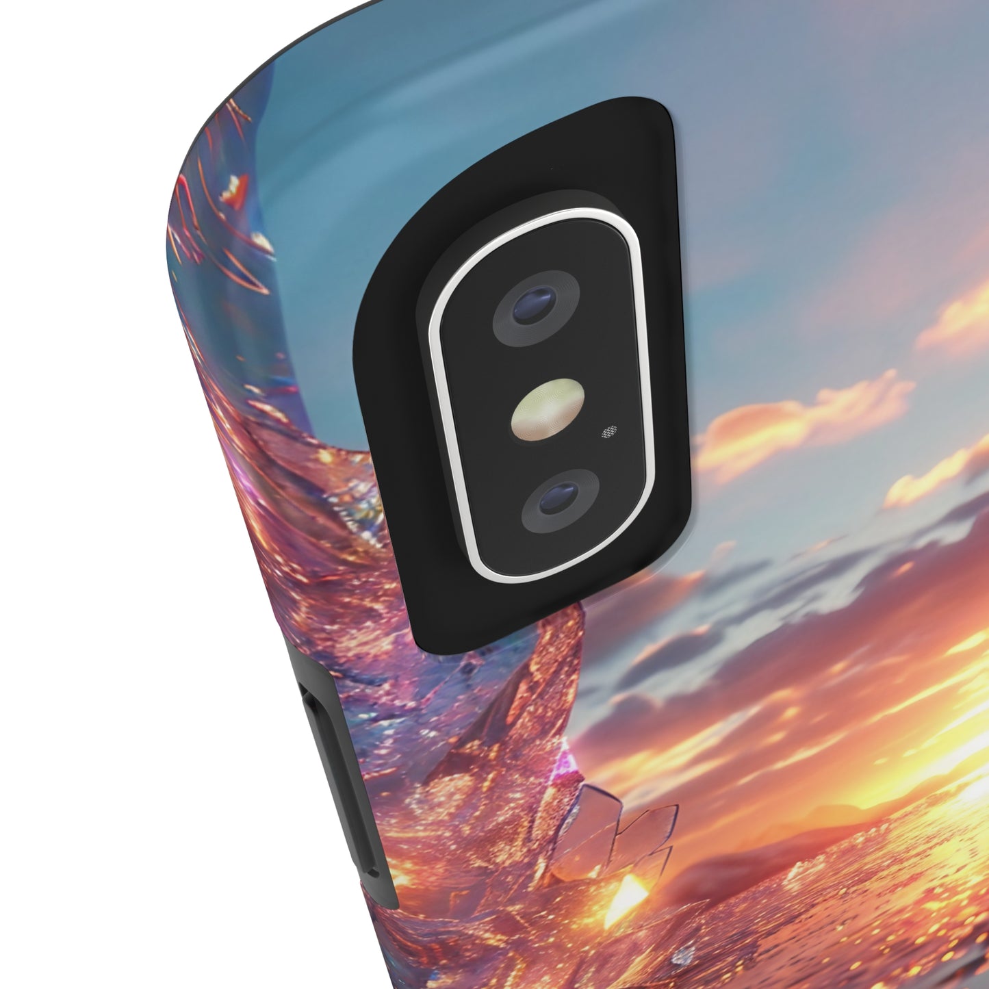 Abstract Sunrise Crystal Design Tough Phone Case