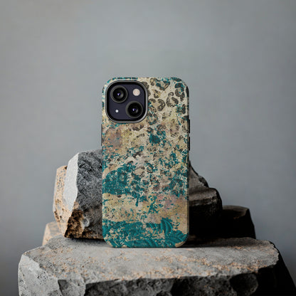 Western Turquoise and Cheetah Design Tough Phone Case compatible with a large variety of phone models, Gift, Phone Case