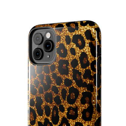 Cheetah Print design Tough Phone Case compatible with a large variety of iPhone models, Birthday Gift, Phone Case