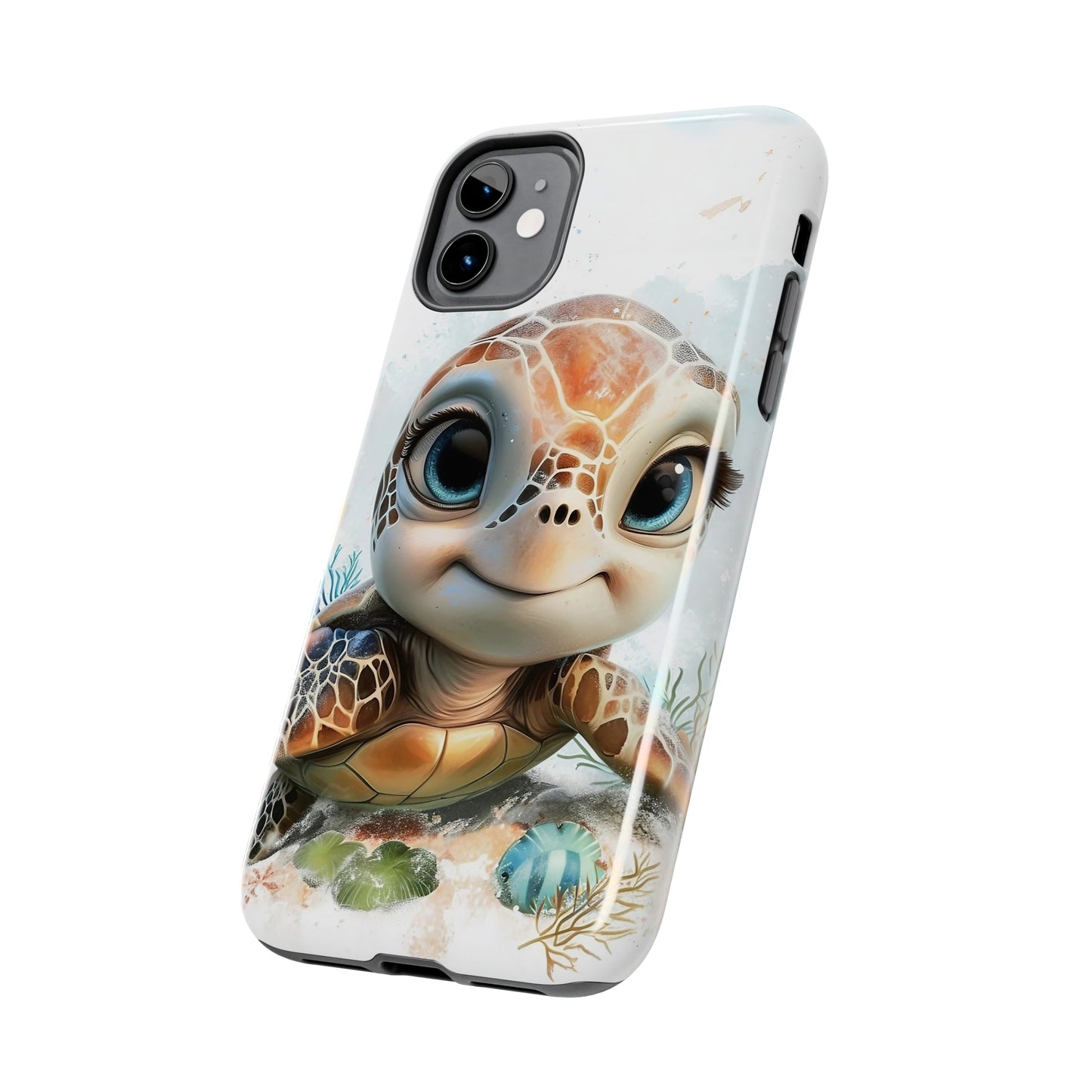 Cute Sea Turtle print Design Tough Phone Case compatible with a large variety of iPhone models, Gift, Phone Case