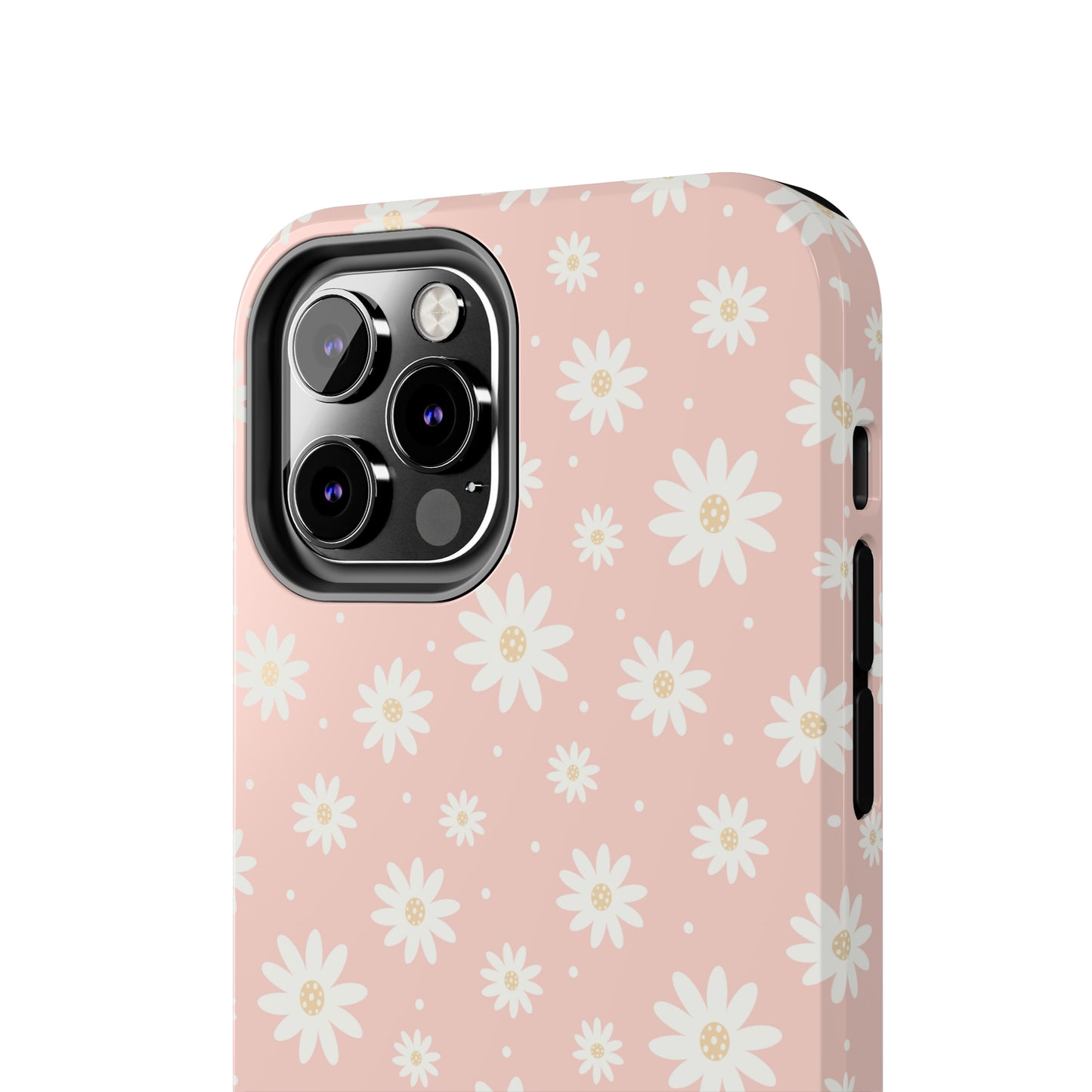 Cute Minimalist Flowers and Polka Dots Digital print Design Tough Phone Case compatible with a large variety of iPhone models, Gift, Phone Case