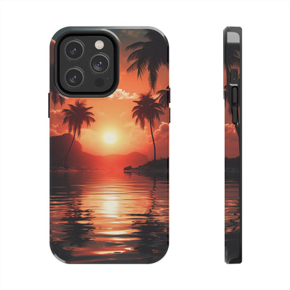 Sunset Beach Design iPhone Case, Beautiful Beach Scene, Artsy Surf Design, Protective Phone Cover compatible with a large variety of iPhone models, Phone Case, Gift