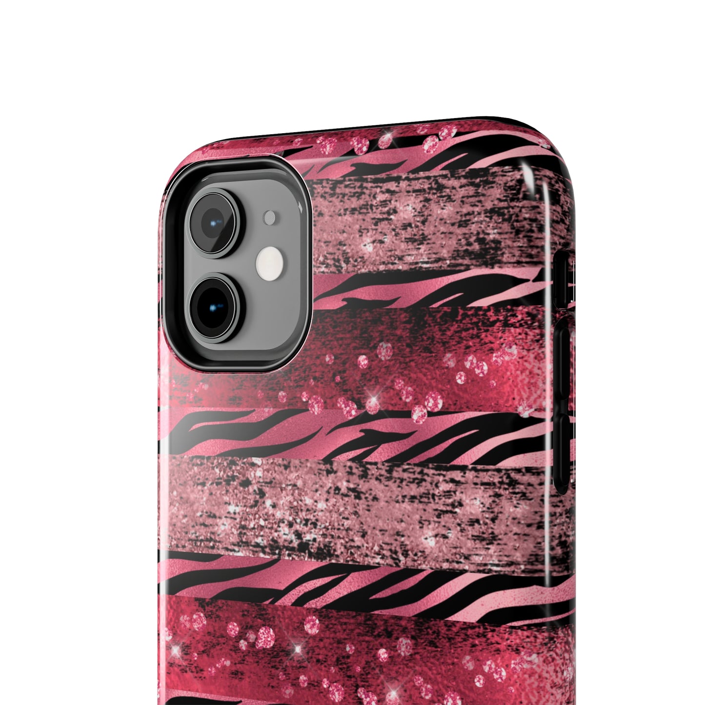 Pink Tiger Design Tough Phone Case compatible with a large variety of phone models, Gift, Phone Case