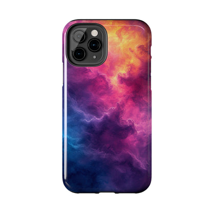 Abstract Art Colorful Nebula Design Phone Case- Lightweight, Impact Resistant Cover for iPhone 6, 6s, 12, 13, 14, 15