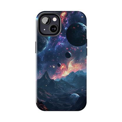 Galaxy Themed Digital print Design Tough Phone Case compatible with a large variety of iPhone models, Gift, Phone Case