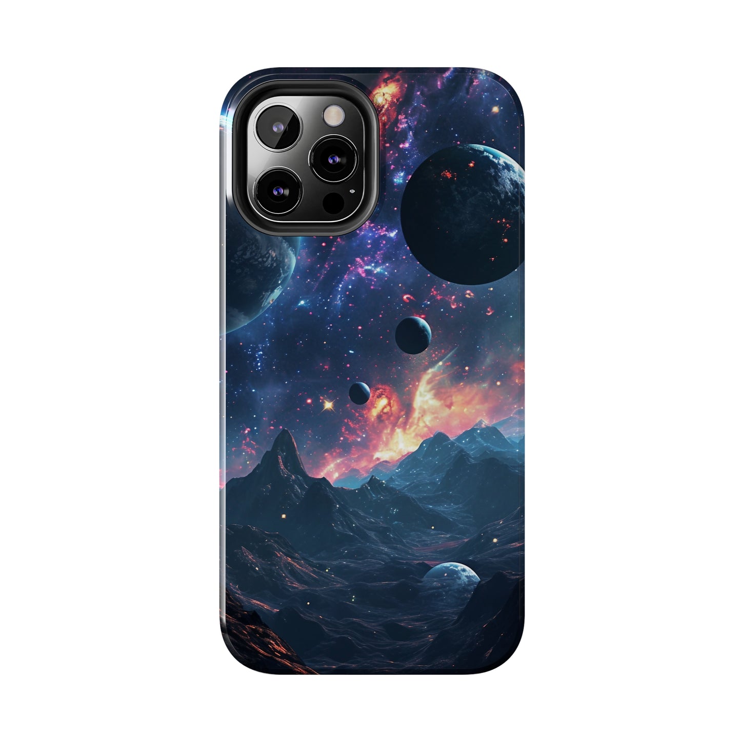 Galaxy Themed Digital print Design Tough Phone Case compatible with a large variety of iPhone models, Gift, Phone Case