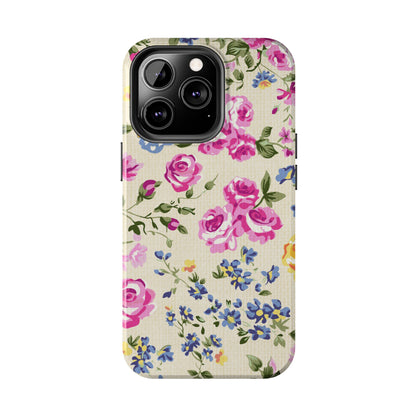 Western Pink Roses Design Tough Phone Case compatible with a large variety of iphone models