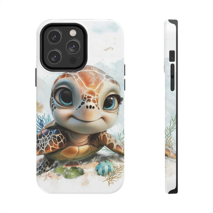 Cute Sea Turtle print Design Tough Phone Case compatible with a large variety of iPhone models, Gift, Phone Case