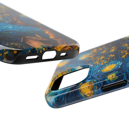 Yellow Dreamy Artistic Sky Design Tough Phone Case