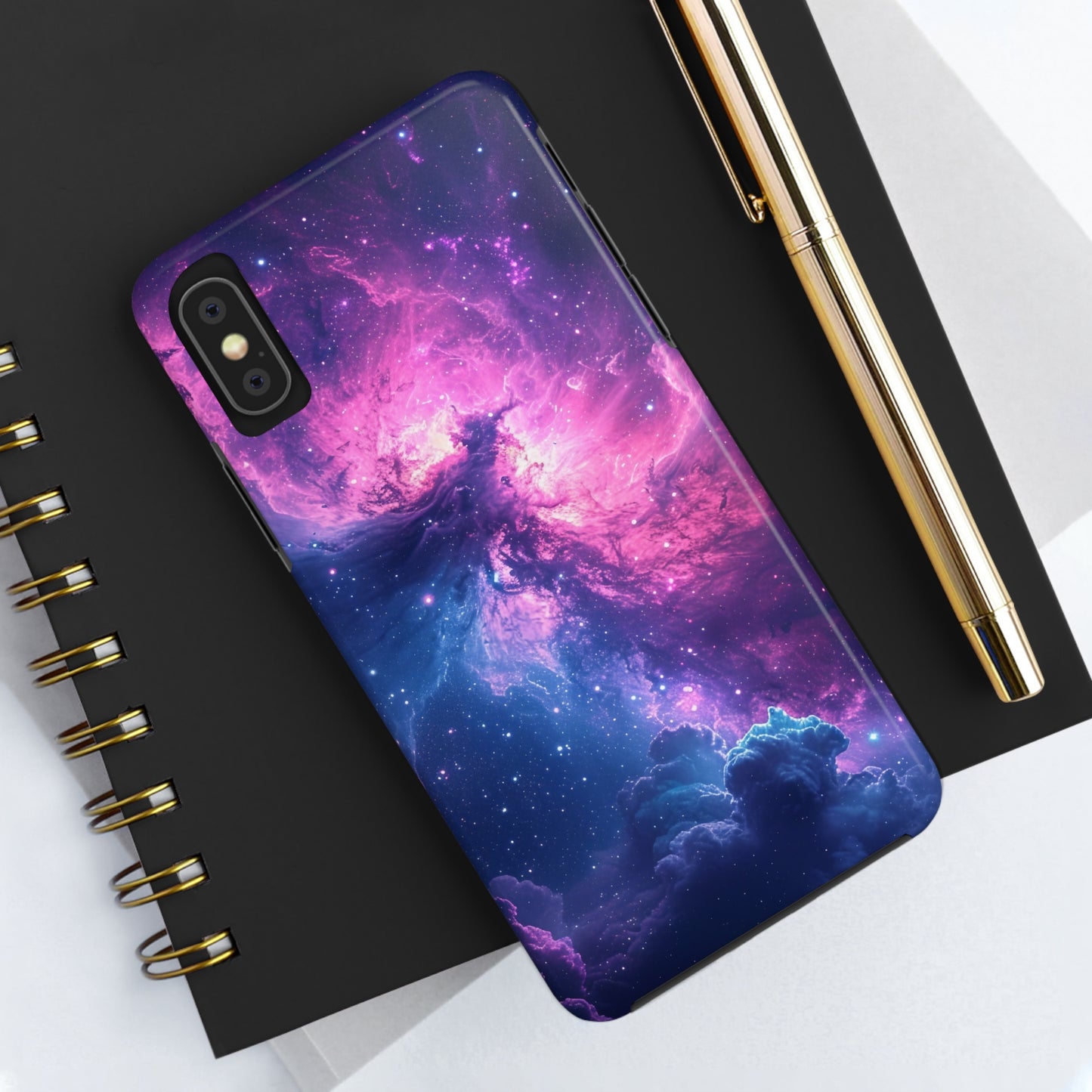 Cosmic Landscape Starry Night Design Phone Case- Lightweight, Impact Resistant Cover for iPhone 6, 6s, 12, 13, 14, 15