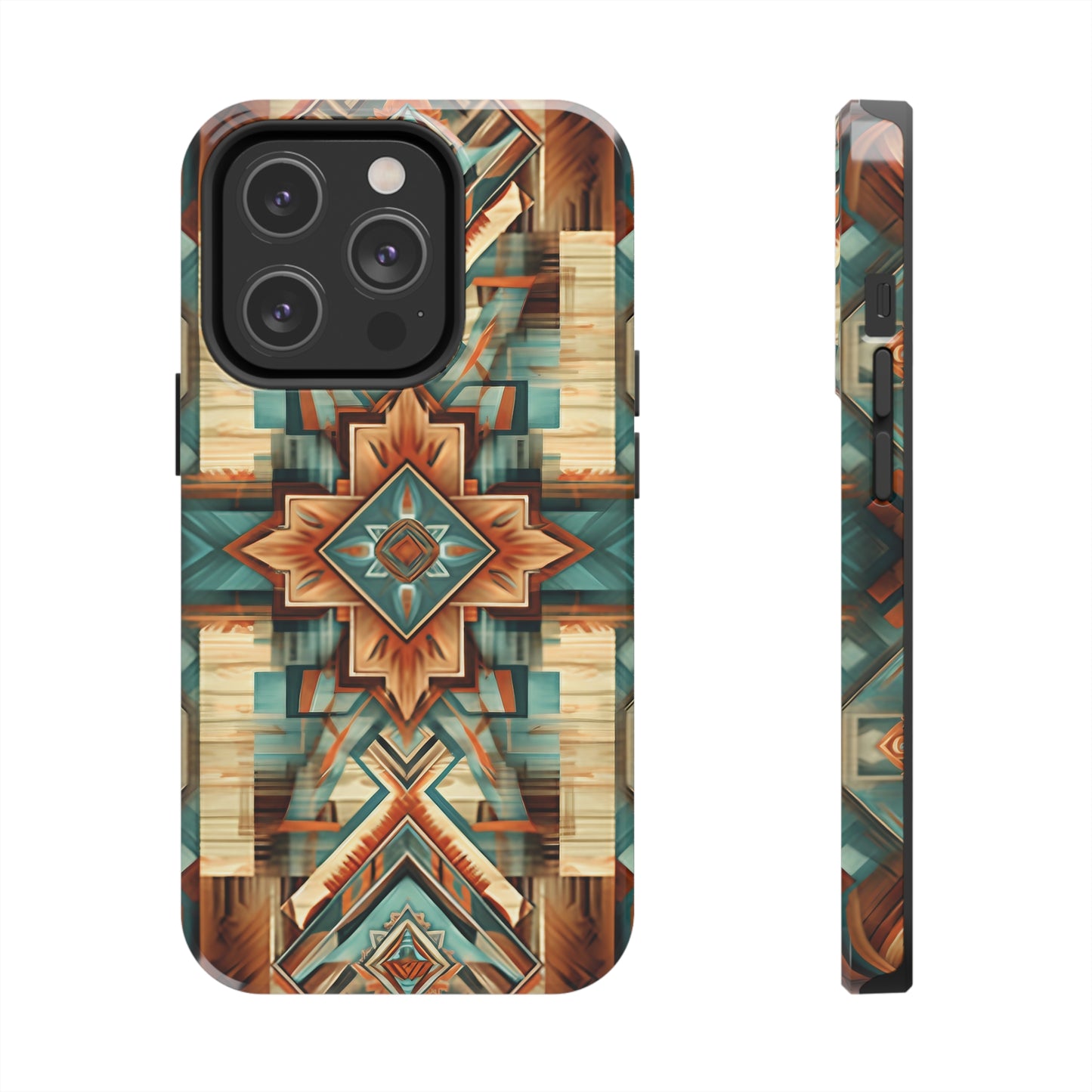 Native American Pattern Design Tough Phone Case compatible with a large variety of iPhone models, Gift, Phone Case