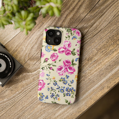 Western Pink Roses Design Tough Phone Case compatible with a large variety of iphone models