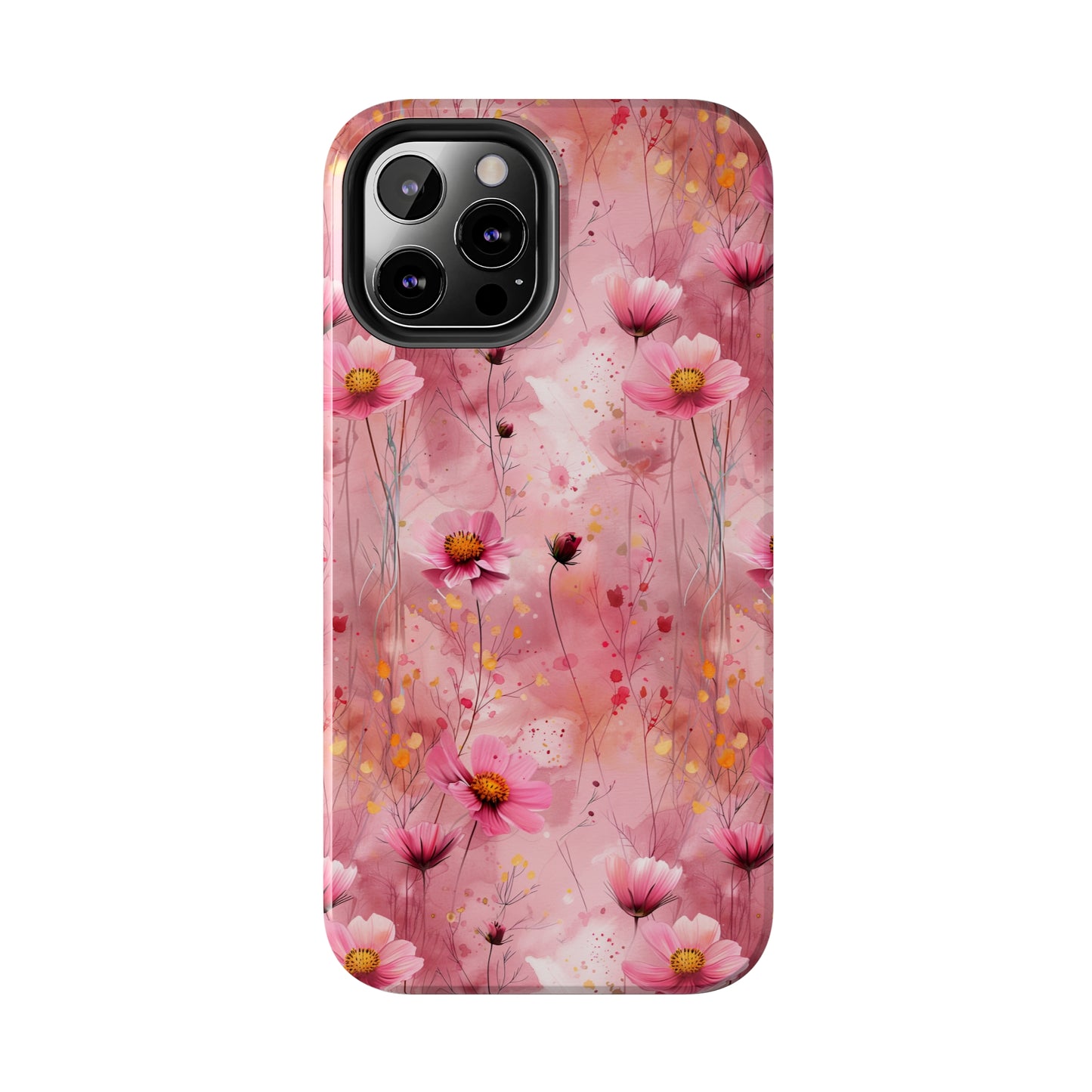 Pastel Grunge Floral pattern iPhone Case, Aesthetic Phone Cover, Artsy Floral Design, Protective Phone Cover compatible with a large variety of iPhone models, Phone Case, Gift