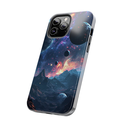 Galaxy Themed Digital print Design Tough Phone Case compatible with a large variety of iPhone models, Gift, Phone Case