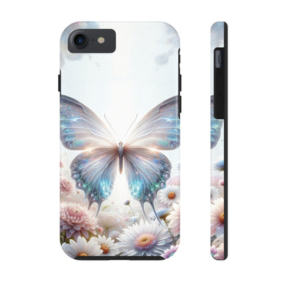 Fantasy Butterfly and Floral design Tough Phone Case compatible with a large variety of iphone models