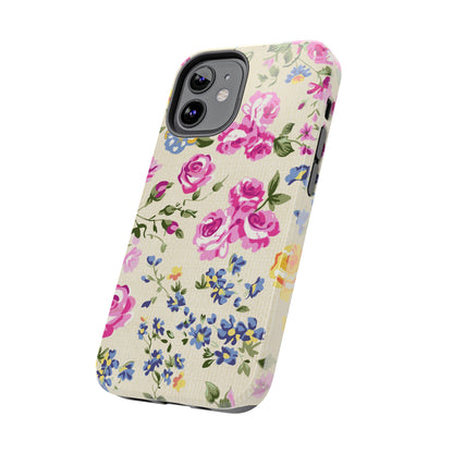 Western Pink Roses Design Tough Phone Case compatible with a large variety of iphone models