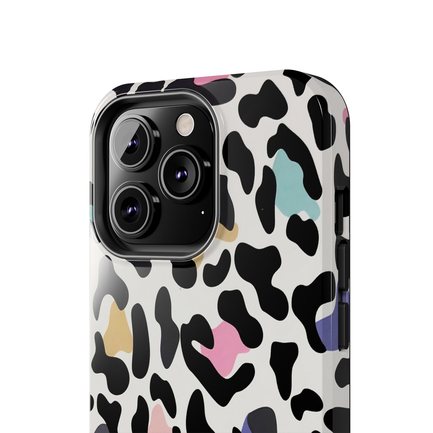 Rainbow Leopard Print design Tough Phone Case compatible with a large variety of iPhone models, Birthday Gift, Phone Case