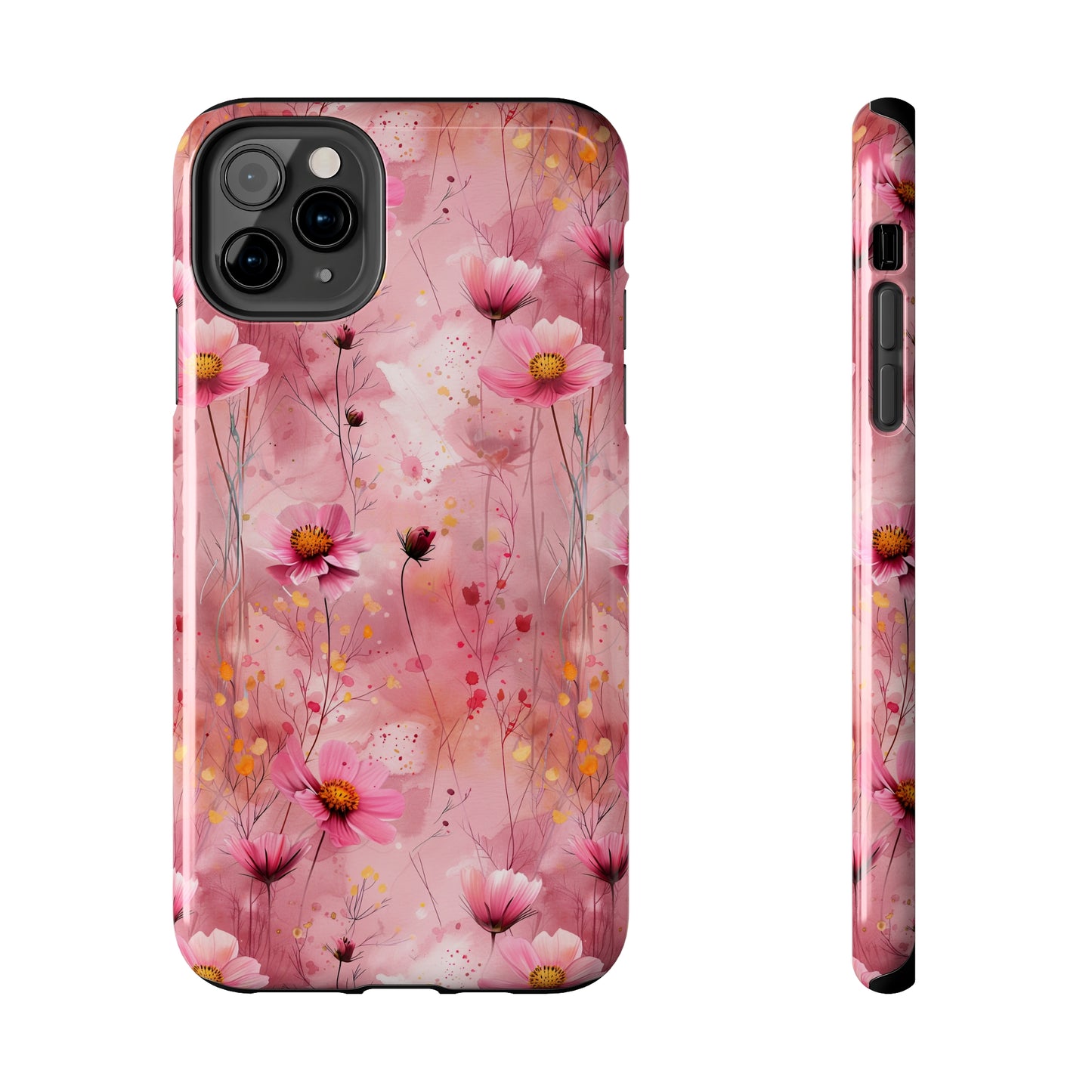 Pastel Grunge Floral pattern iPhone Case, Aesthetic Phone Cover, Artsy Floral Design, Protective Phone Cover compatible with a large variety of iPhone models, Phone Case, Gift