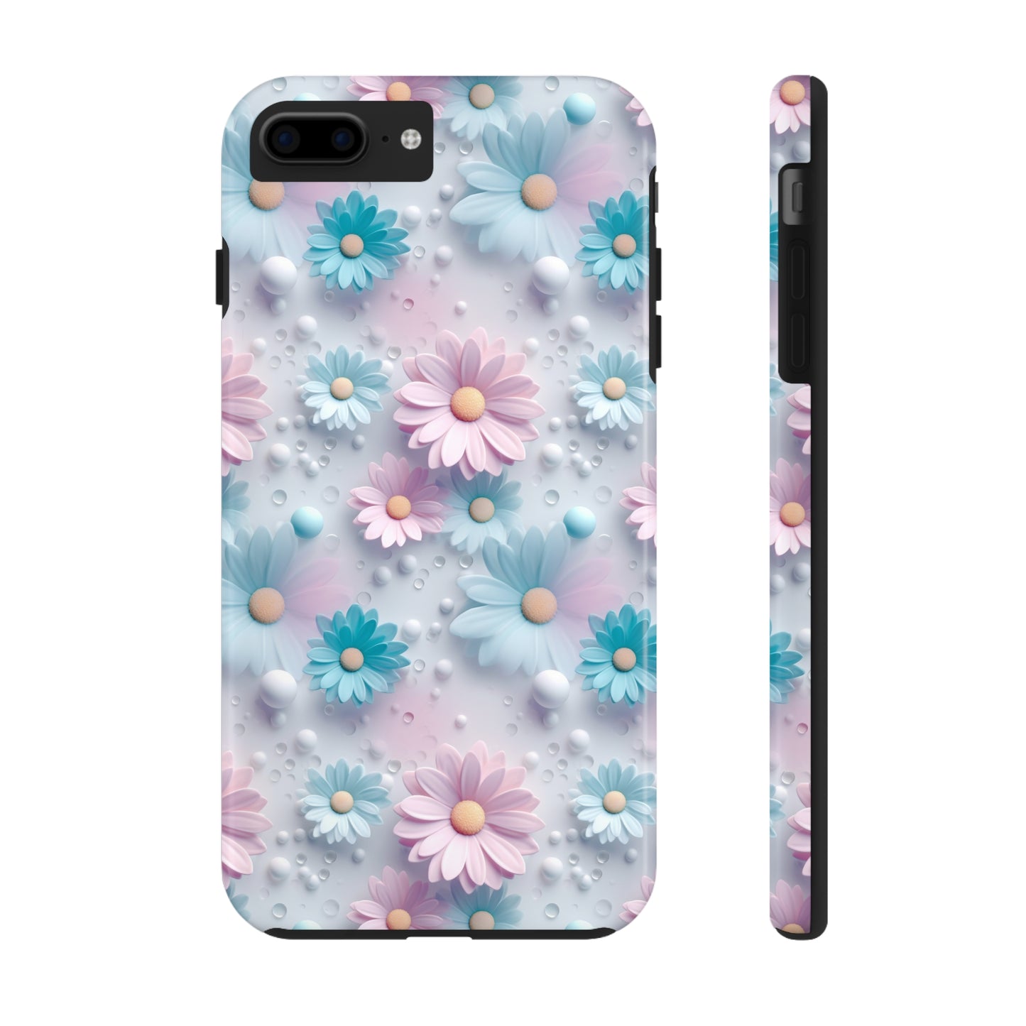 Dreamy Pastel Daisies Digital print Design Tough Phone Case compatible with a large variety of iPhone models, Gift, Phone Case