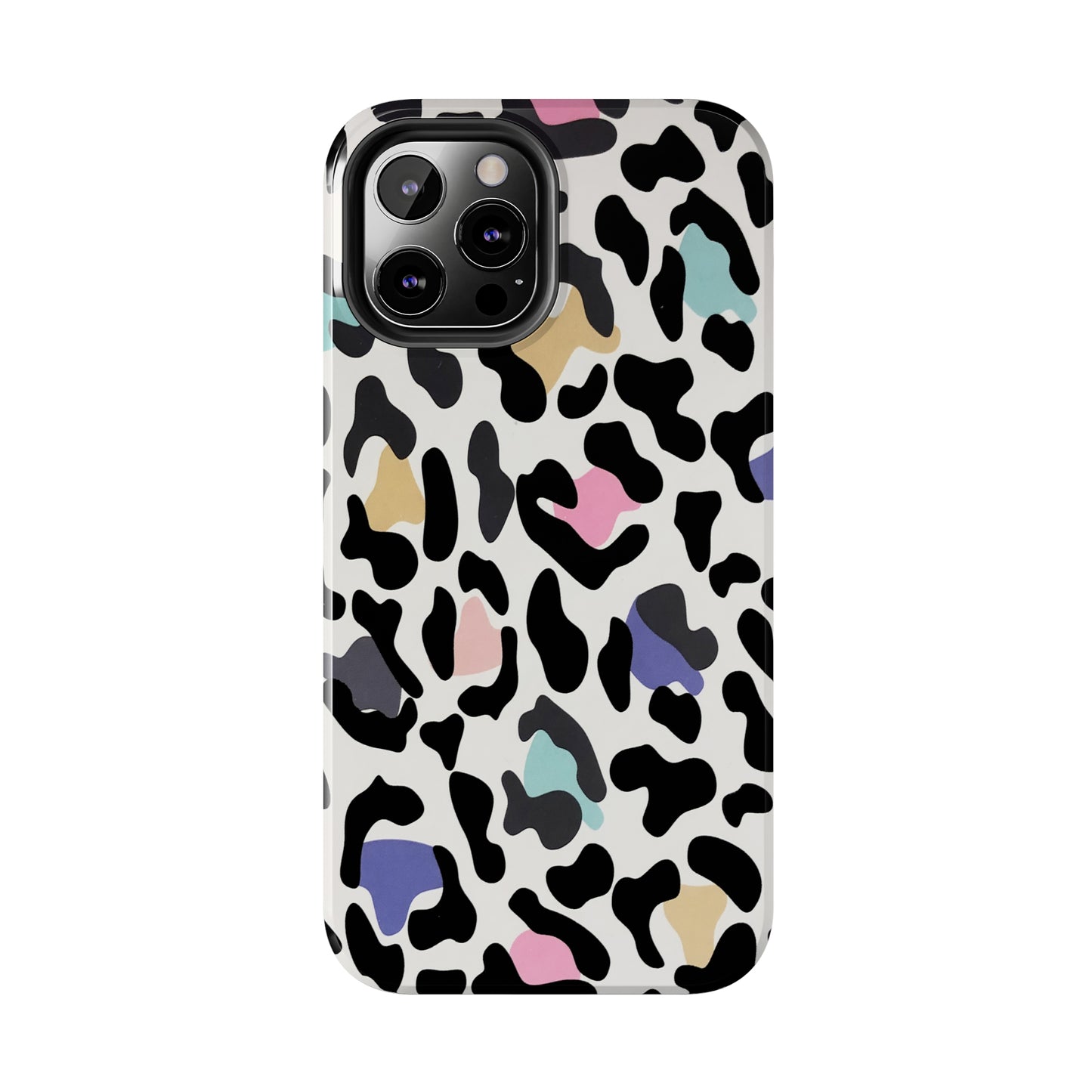 Rainbow Leopard Print design Tough Phone Case compatible with a large variety of iPhone models, Birthday Gift, Phone Case