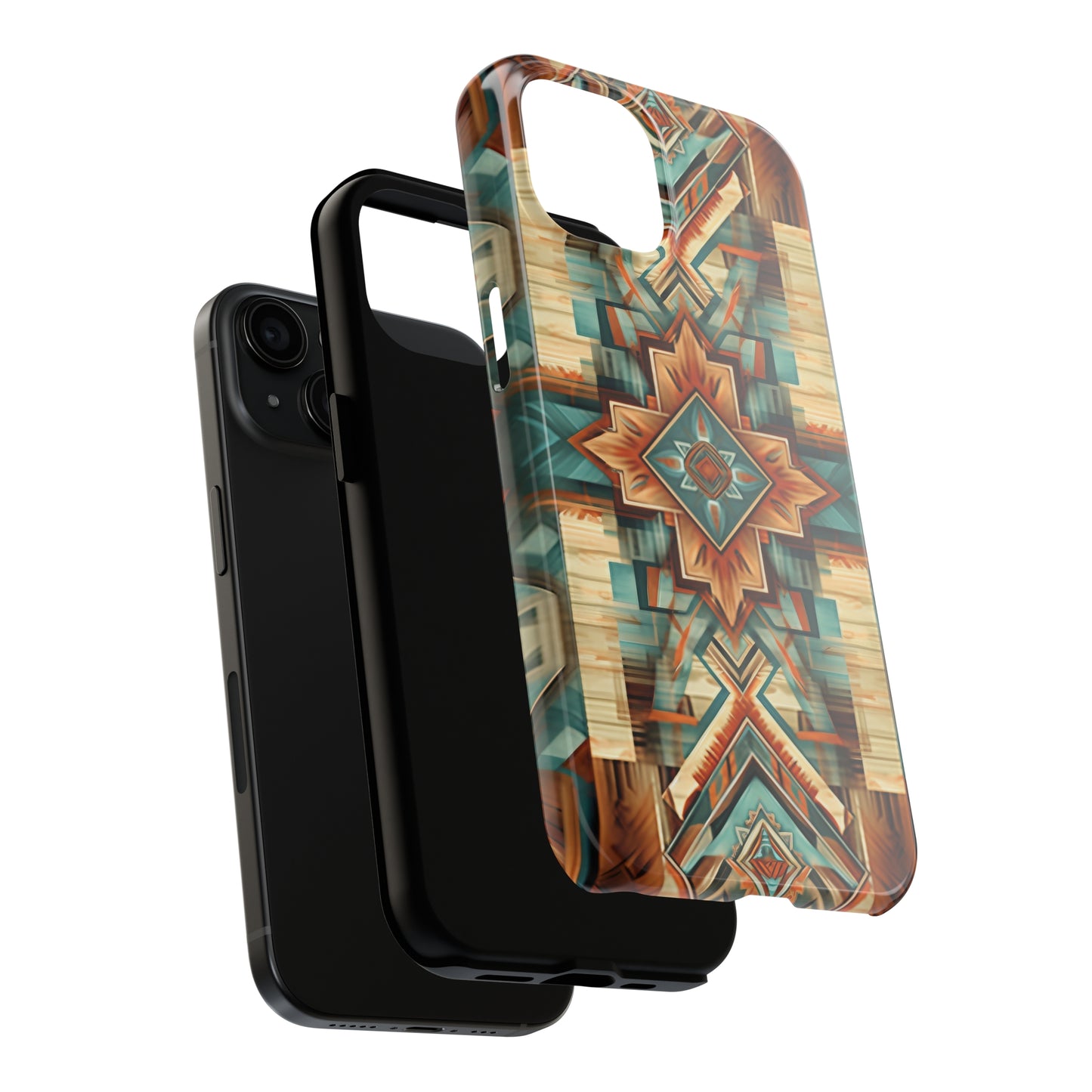 Native American Pattern Design Tough Phone Case compatible with a large variety of iPhone models, Gift, Phone Case