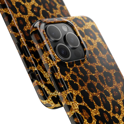 Cheetah Print design Tough Phone Case compatible with a large variety of iPhone models, Birthday Gift, Phone Case