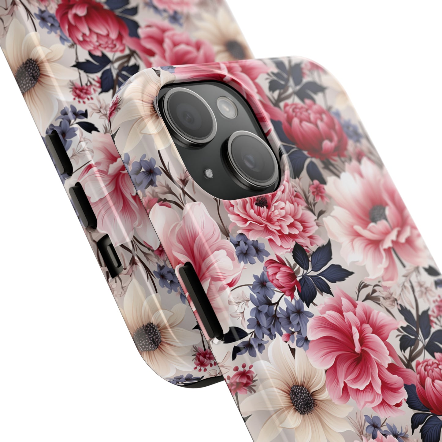 Elegant Blooms Digital print Design Tough Phone Case compatible with a large variety of iPhone models, Gift, Phone Case