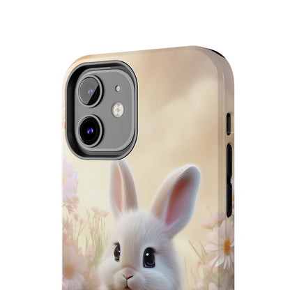 Cute Easter Bunny Pattern Design Tough Phone Case compatible with a large variety of iPhone models, Gift, Phone Case