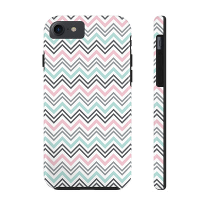 Pastel Chevron print design Tough Phone Case compatible with a large variety of iphone models