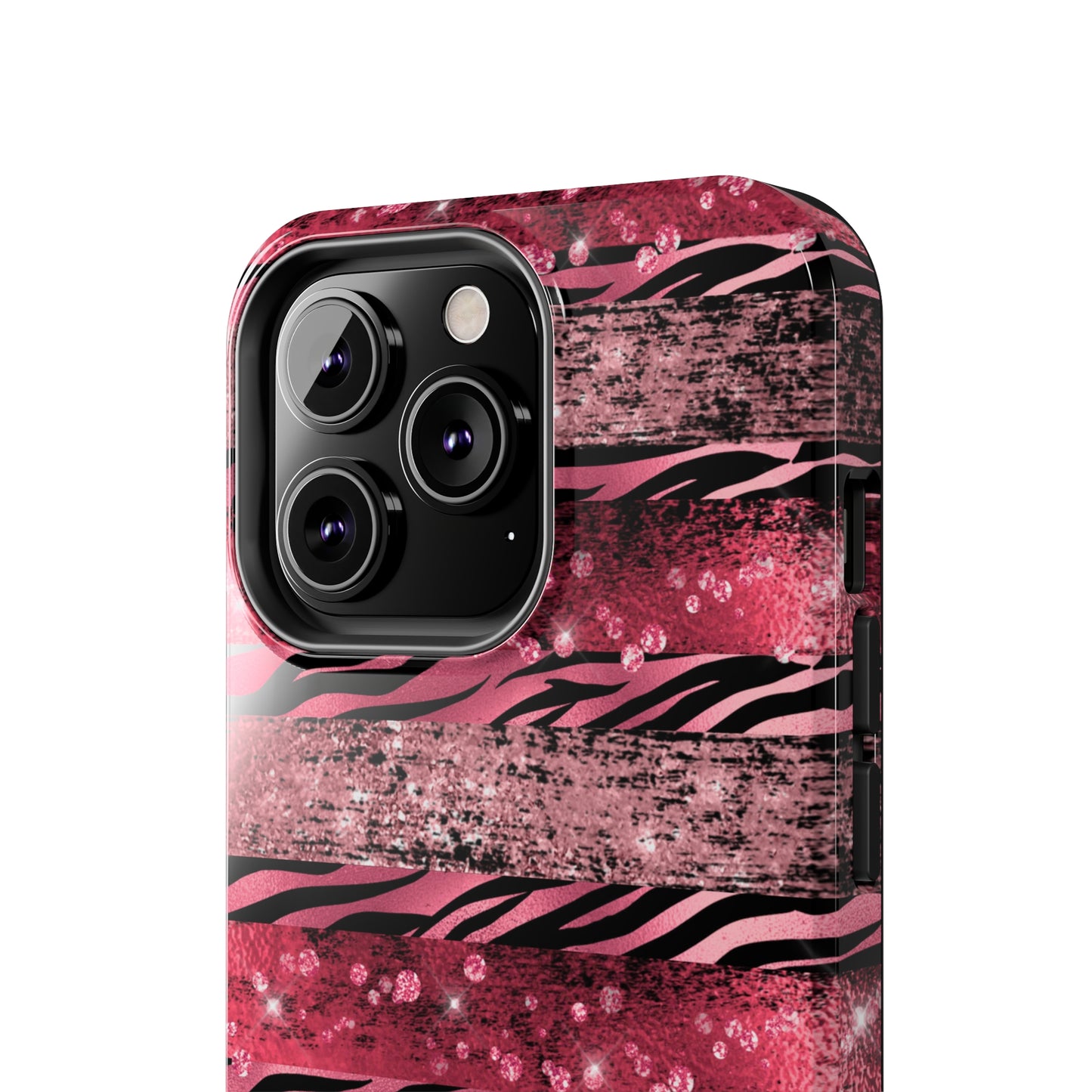 Pink Tiger Design Tough Phone Case compatible with a large variety of phone models, Gift, Phone Case