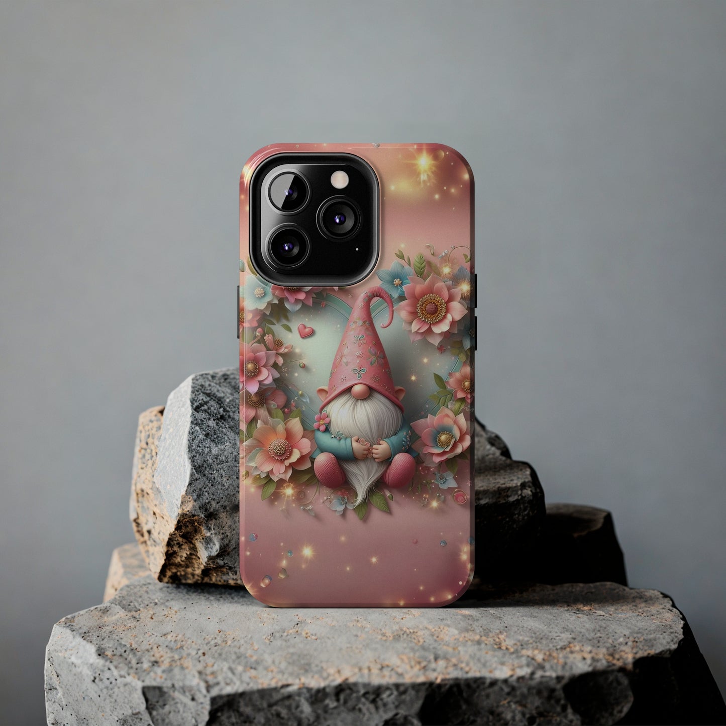 Super Cute Gnome Digital print Design Tough Phone Case compatible with a large variety of iPhone models, Gift, Phone Case