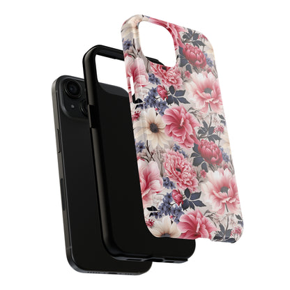 Elegant Blooms Digital print Design Tough Phone Case compatible with a large variety of iPhone models, Gift, Phone Case