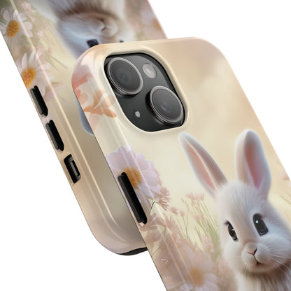 Cute Easter Bunny Pattern Design Tough Phone Case compatible with a large variety of iPhone models, Gift, Phone Case