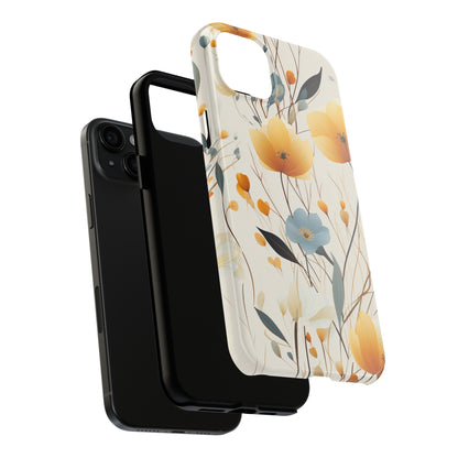 Wildflowers Muted Tones Digital print Design Tough Phone Case compatible with a large variety of iPhone models, Gift, Phone Case