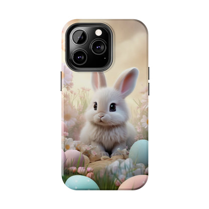 Cute Easter Bunny Pattern Design Tough Phone Case compatible with a large variety of iPhone models, Gift, Phone Case