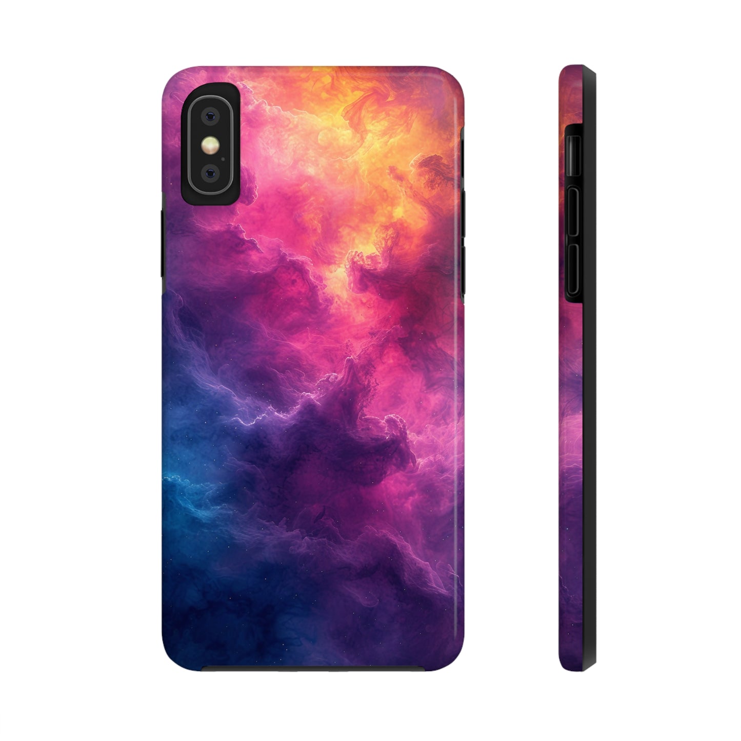 Abstract Art Colorful Nebula Design Phone Case- Lightweight, Impact Resistant Cover for iPhone 6, 6s, 12, 13, 14, 15