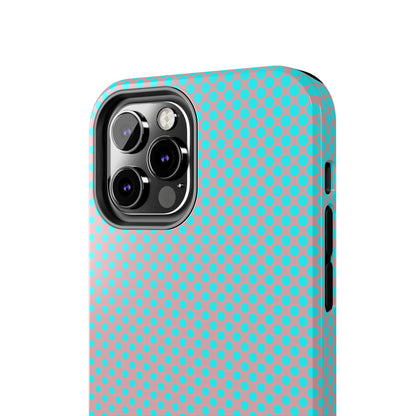 Pink and Blue Ombre Polka Dot Design Tough Phone Case compatible with a large variety of iphone models, Gift, Phone Case