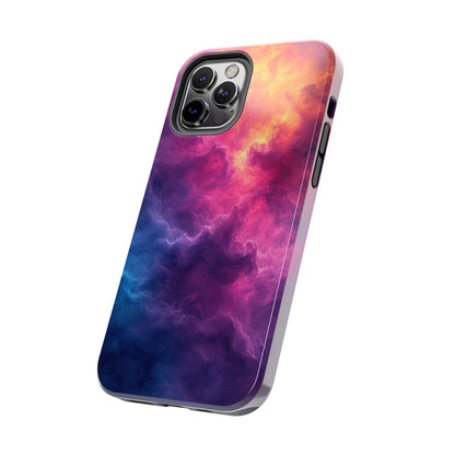 Abstract Art Colorful Nebula Design Phone Case- Lightweight, Impact Resistant Cover for iPhone 6, 6s, 12, 13, 14, 15