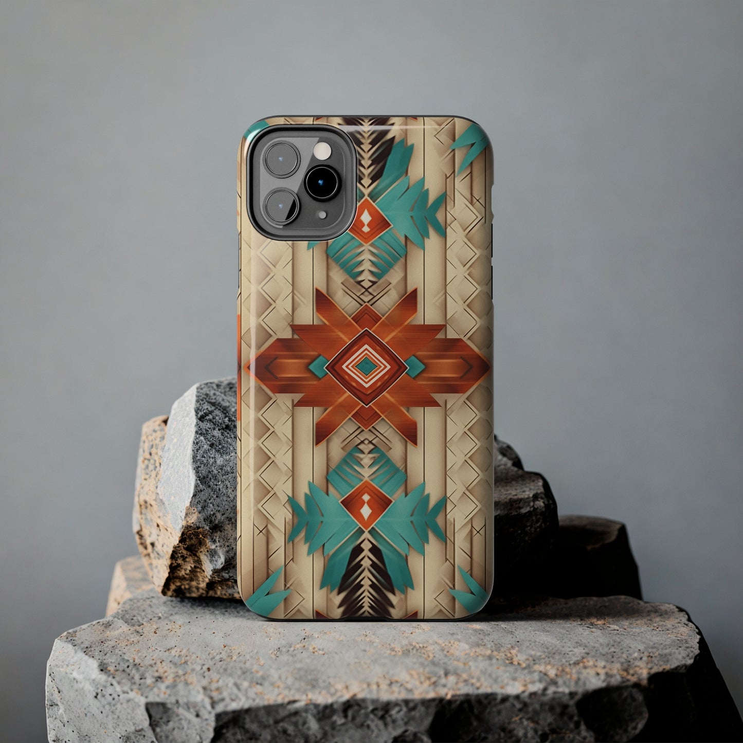 Beautiful Native American Pattern Design Tough Phone Case compatible with a large variety of iPhone models, Gift, Phone Case