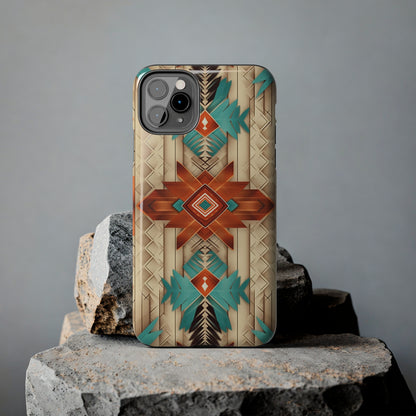 Beautiful Native American Pattern Design Tough Phone Case compatible with a large variety of iPhone models, Gift, Phone Case