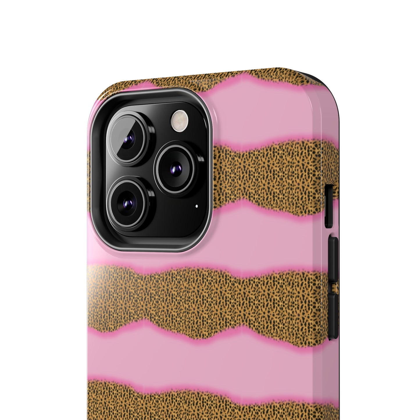 Girly Cheetah Wave Design Phone Case- Lightweight, Impact Resistant Cover for iPhone 6, 6s, 12, 13, 14, 15