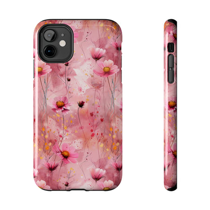 Pastel Grunge Floral pattern iPhone Case, Aesthetic Phone Cover, Artsy Floral Design, Protective Phone Cover compatible with a large variety of iPhone models, Phone Case, Gift