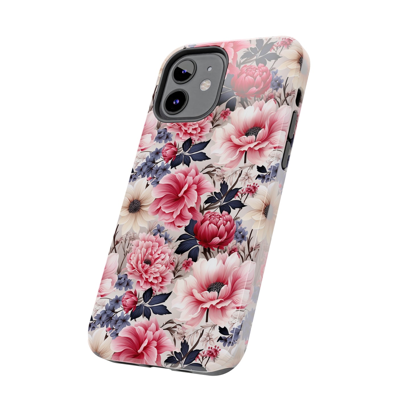 Elegant Blooms Digital print Design Tough Phone Case compatible with a large variety of iPhone models, Gift, Phone Case