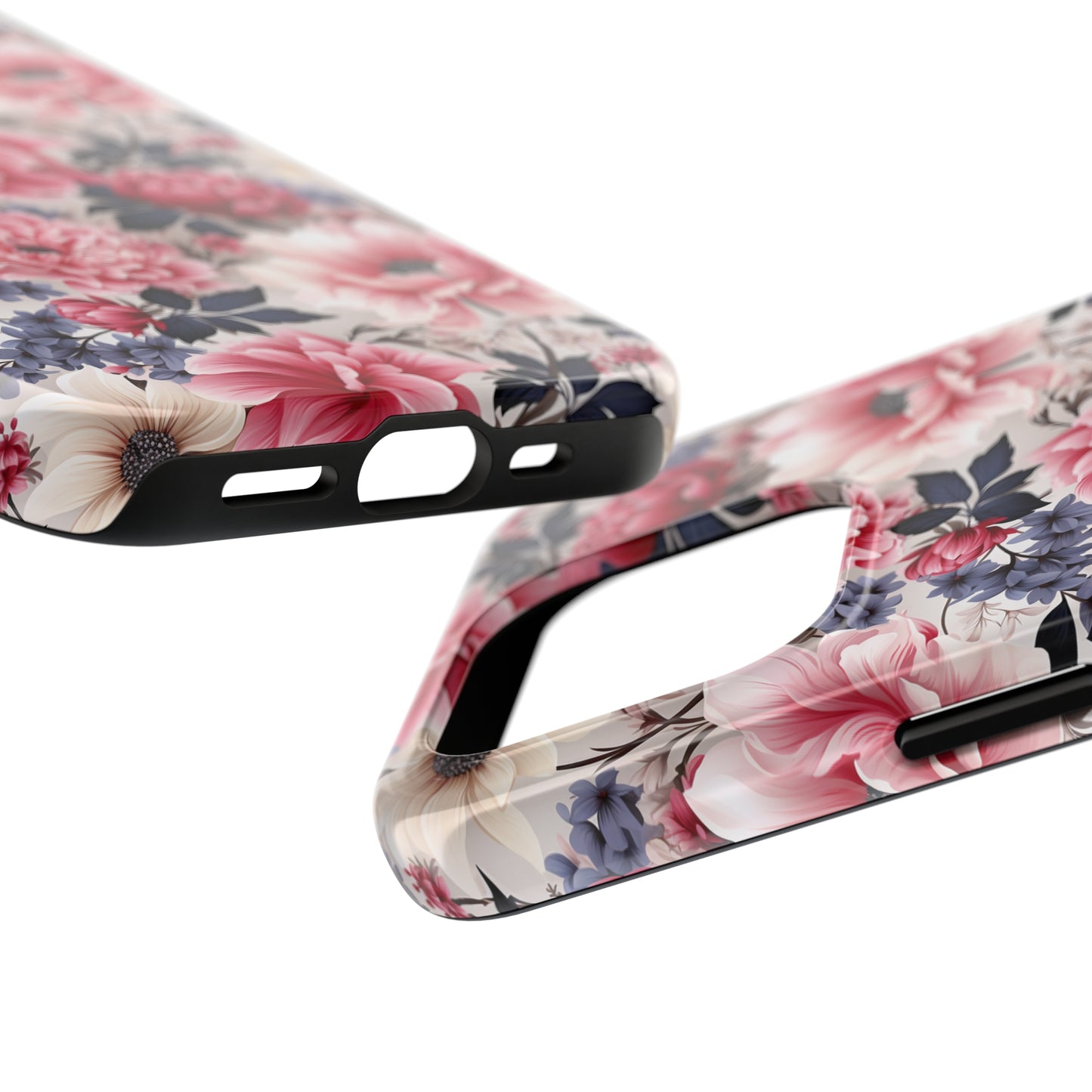 Elegant Blooms Digital print Design Tough Phone Case compatible with a large variety of iPhone models, Gift, Phone Case