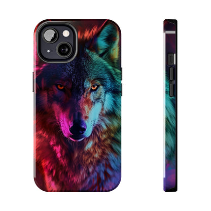 Wolf Digital print Design Tough Phone Case compatible with a large variety of iPhone models, Gift, Phone Case