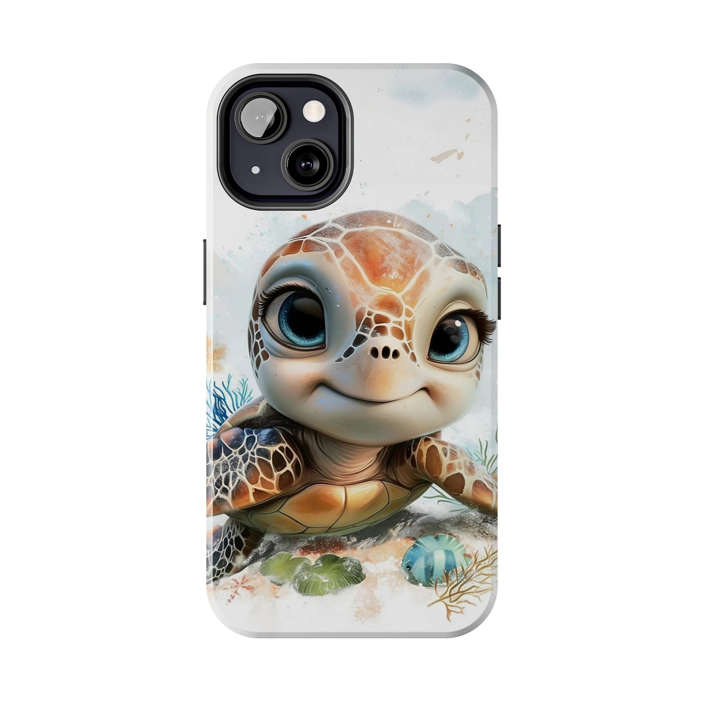 Cute Sea Turtle print Design Tough Phone Case compatible with a large variety of iPhone models, Gift, Phone Case