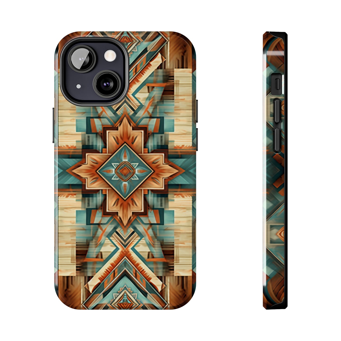 Native American Pattern Design Tough Phone Case compatible with a large variety of iPhone models, Gift, Phone Case