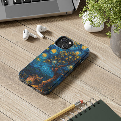 Yellow Dreamy Artistic Sky Design Tough Phone Case