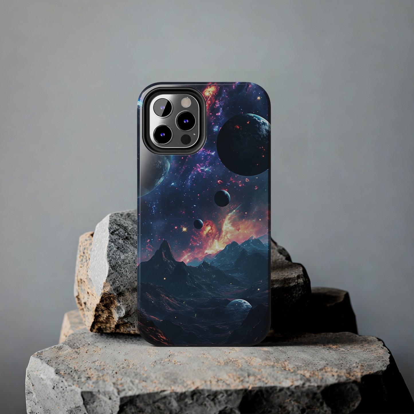 Galaxy Themed Digital print Design Tough Phone Case compatible with a large variety of iPhone models, Gift, Phone Case