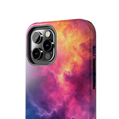 Abstract Art Colorful Nebula Design Phone Case- Lightweight, Impact Resistant Cover for iPhone 6, 6s, 12, 13, 14, 15